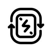 renovable energía línea icono. vector icono para tu sitio web, móvil, presentación, y logo diseño.
