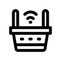 shopping basket line icon. vector icon for your website, mobile, presentation, and logo design.