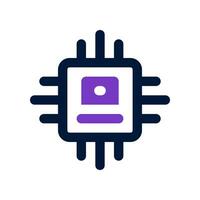 processor dual tone icon. vector icon for your website, mobile, presentation, and logo design.