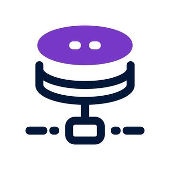 base de datos doble tono icono. vector icono para tu sitio web, móvil, presentación, y logo diseño.