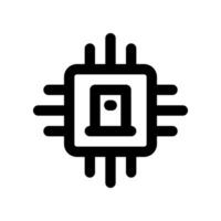 processor line icon. vector icon for your website, mobile, presentation, and logo design.