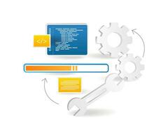 Program loading maintenance process vector