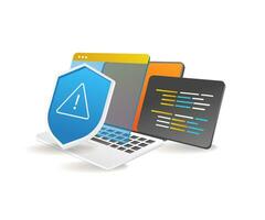 programador idioma la seguridad datos advertencia vector