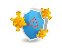 Malware viruses attack system security vector