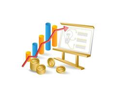 Investment business development concept vector