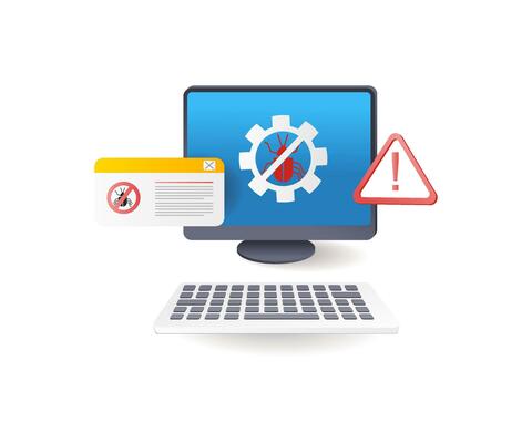 Computer malware virus attack