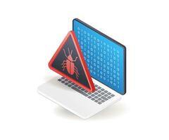 Computer system security hacker malware virus vector