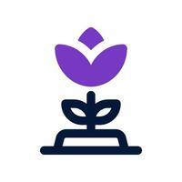 tulip dual tone icon. vector icon for your website, mobile, presentation, and logo design.