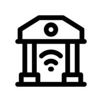 bank line icon. vector icon for your website, mobile, presentation, and logo design.