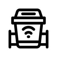 bin line icon. vector icon for your website, mobile, presentation, and logo design.
