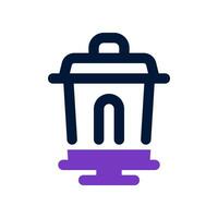 streetlamp dual tone icon. vector icon for your website, mobile, presentation, and logo design.
