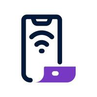foldable phone dual tone icon. vector icon for your website, mobile, presentation, and logo design.
