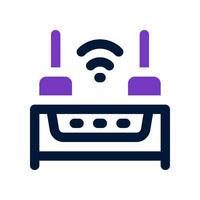 wifi router dual tone icon. vector icon for your website, mobile, presentation, and logo design.