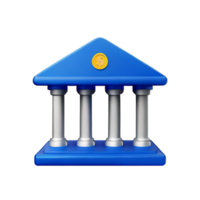 banco 3d Renderização ícone ilustração png