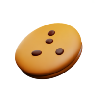 biscotti 3d interpretazione icona illustrazione png