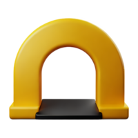 arch 3d rendering icon illustration png