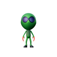 extraterrestre 3d le rendu icône illustration png