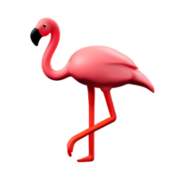 flamingo 3d renderen icoon illustratie png