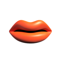 mouth 3d rendering icon illustration png