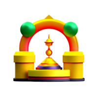 Diwali 3d Rendern Symbol Illustration png