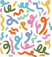 hand drawn line design for templates vector