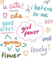 text cute design for templates vector