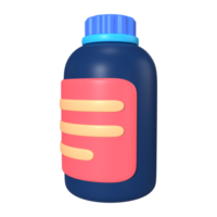 Resin Bottle 3D Illustration Icon