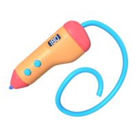 3D Pen 3D Illustration Icon