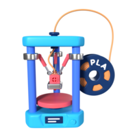 Delta 3D Printer 3D Illustration Icon png