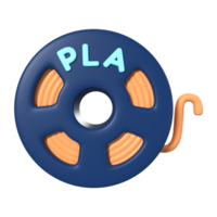 pla tråd spole 3d illustration ikon png