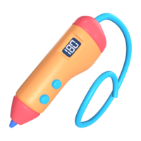 3D Pen 3D Illustration Icon