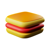 sandwich 3d le rendu icône illustration png