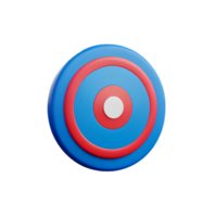 target 3d rendering icon illustration png