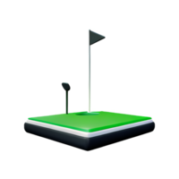 golfe 3d Renderização ícone ilustração png