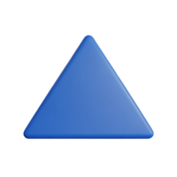 Triangle 3d le rendu icône illustration png