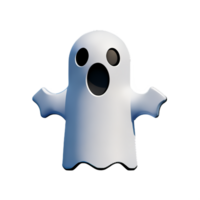 ghost 3d rendering icon illustration png