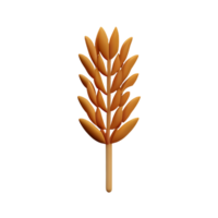 wheat 3d rendering icon illustration png