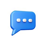chat 3d rendering icon illustration png