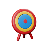 target 3d rendering icon illustration png