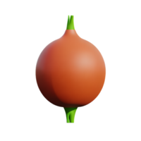 onion 3d rendering icon illustration png