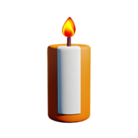 candle 3d rendering icon illustration png