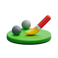 golf 3d rendering icon illustration png