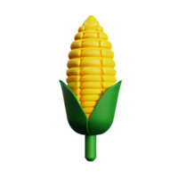 corn 3d rendering icon illustration png