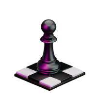 Schach 3d Rendern Symbol Illustration png