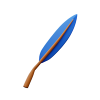 feather 3d rendering icon illustration png