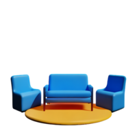 furniture 3d rendering icon illustration png