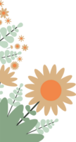 sunflower flower decoration png