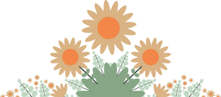 sunflower flower decoration png