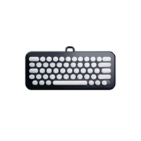 teclado 3d Renderização ícone ilustração png