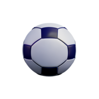 soccer ball 3d rendering icon illustration png